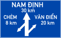 Biển báo I.414b - Chỉ hướng đường (2 địa danh)