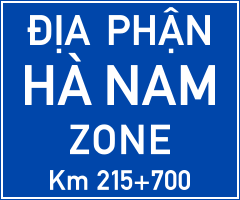 Biển báo I.419b - Chỉ dẫn địa giới (song ngữ)