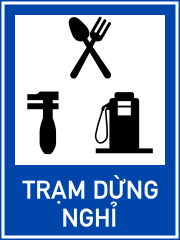 Biển báo I.431 - Trạm dừng nghỉ
