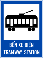 Biển báo I.435 - Bến xe điện