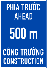 Biển báo I.441a.rework - Báo hiệu phía trước có công trường thi công (phiên bản mới)