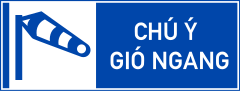 Biển báo I.445f - Chú ý gió ngang