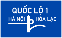 Biển báo I.447a - Biển báo cầu vượt liên thông (dạng 1)
