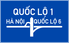 Biển báo I.447c - Biển báo cầu vượt liên thông (dạng 3)