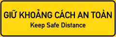 Biển báo IE.471.QCVN.41 - Giữ khoảng cách lái xe an toàn (QCVN 41:2019)