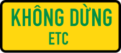 Biển báo IE.472c - Thu phí không dừng