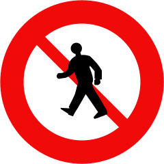 Cấm người đi bộ