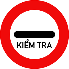Biển báo P.129 - Kiểm tra