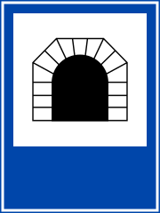 Biển báo RE.11a - Biển R.E,11a — Đường hầm