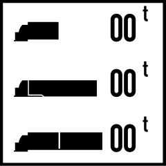 Biển báo S.505b - Loại xe hạn chế qua cầu